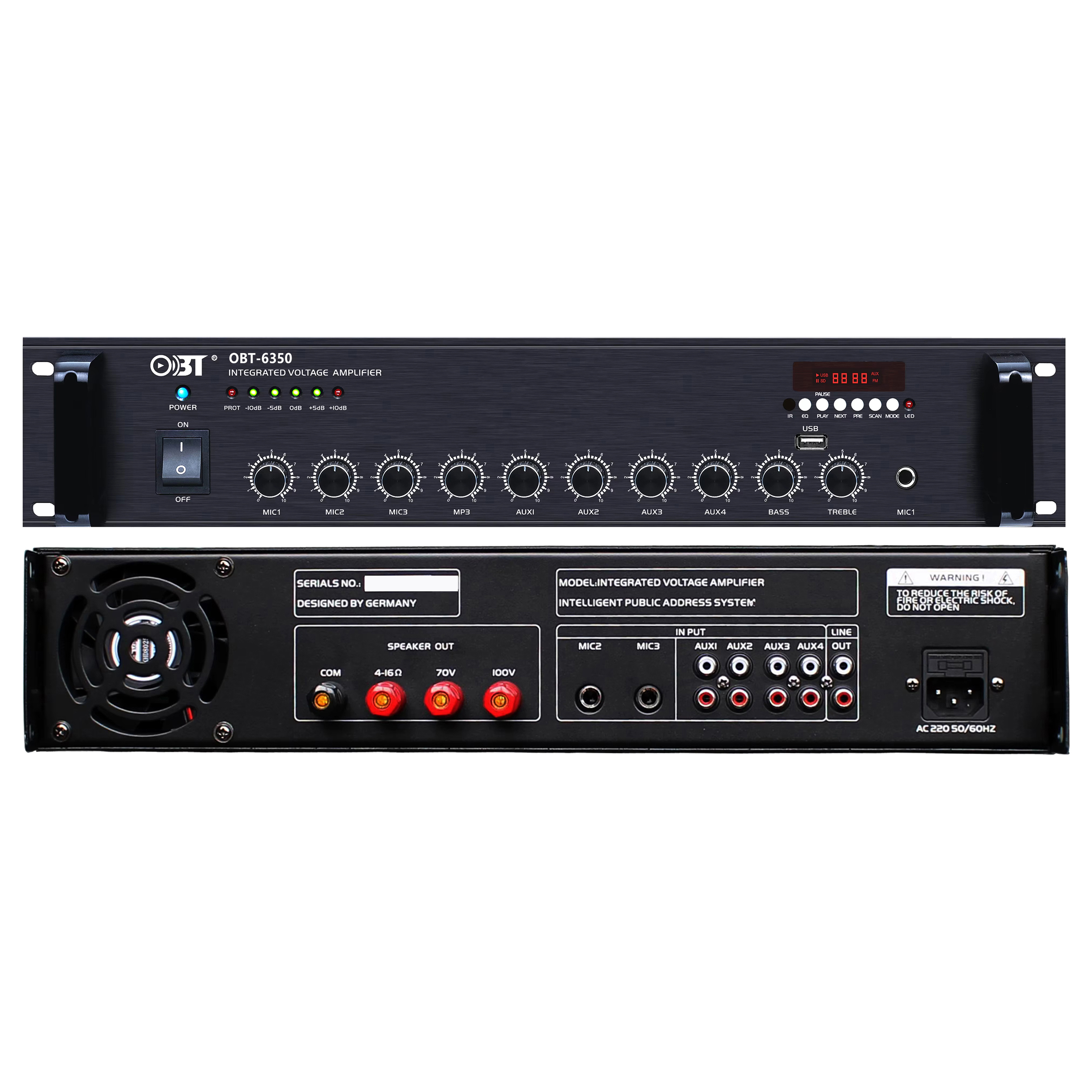 合并定壓功放機(jī) OBT-6350