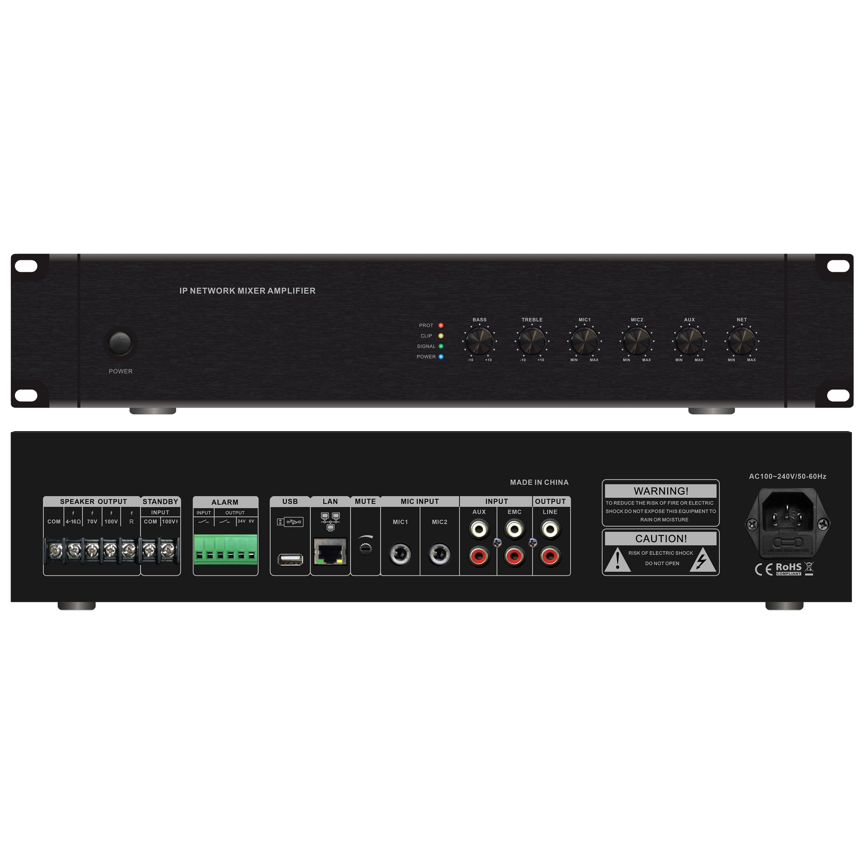 300W多功能網(wǎng)絡功放 OBT-NP6300C